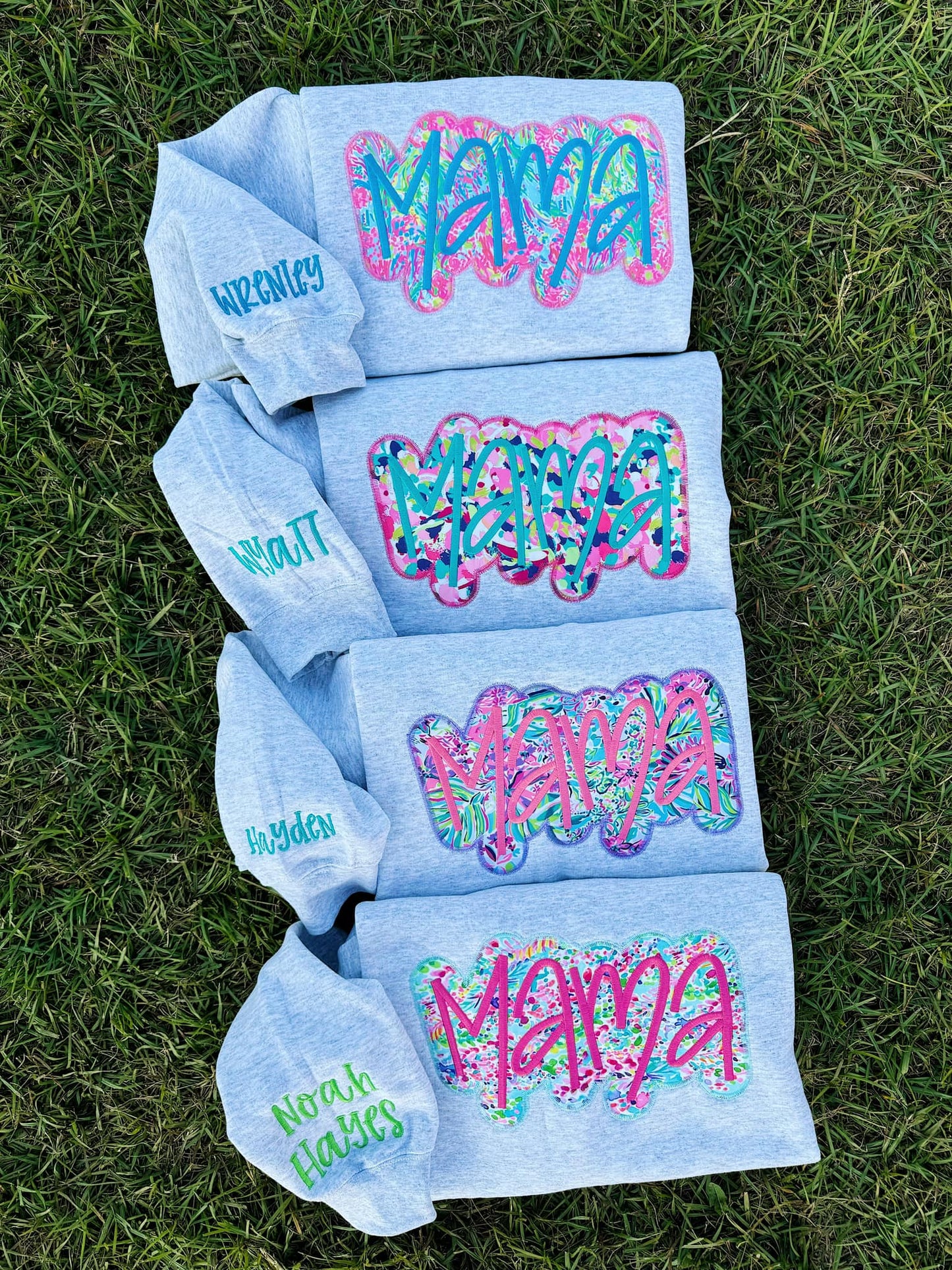 ADULT CUSTOM NAME SLEEVE SWEATSHIRT WHOLESLE