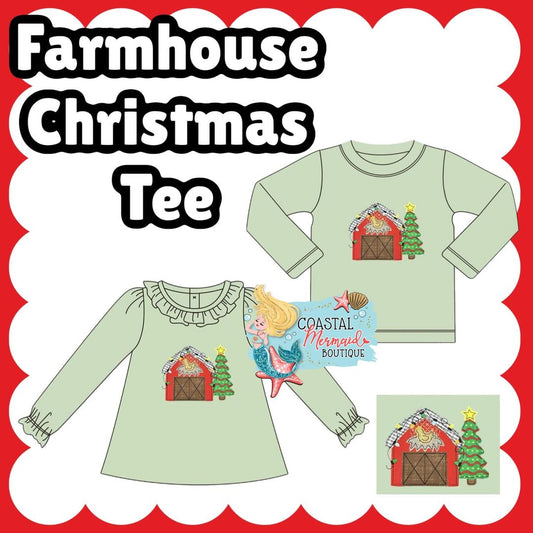Farmhouse Christmas Tree Tee Preorder
