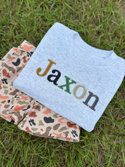 COLOR BLOCK CAMO CREWNECK - ETA 4 WEEKS