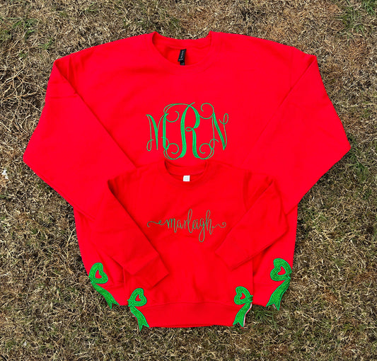 Christmas + Glitter Sweatshirt