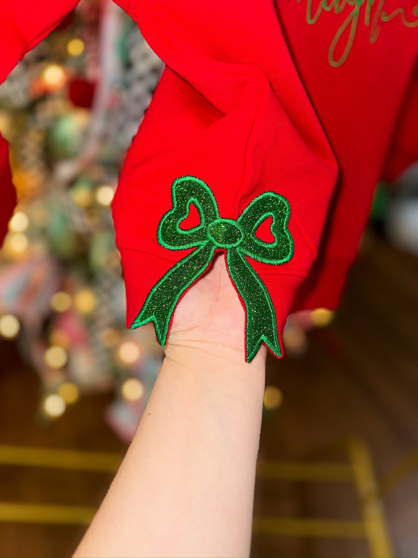 Christmas + Glitter Sweatshirt