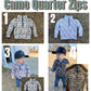 Camo Quarter Zips Preorder