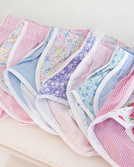 Seersucker + Floral Shorts Preorder