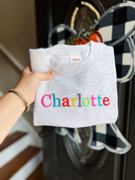 COLOR BLOCK BRIGHT CREWNECK - ETA 4 WEEKS