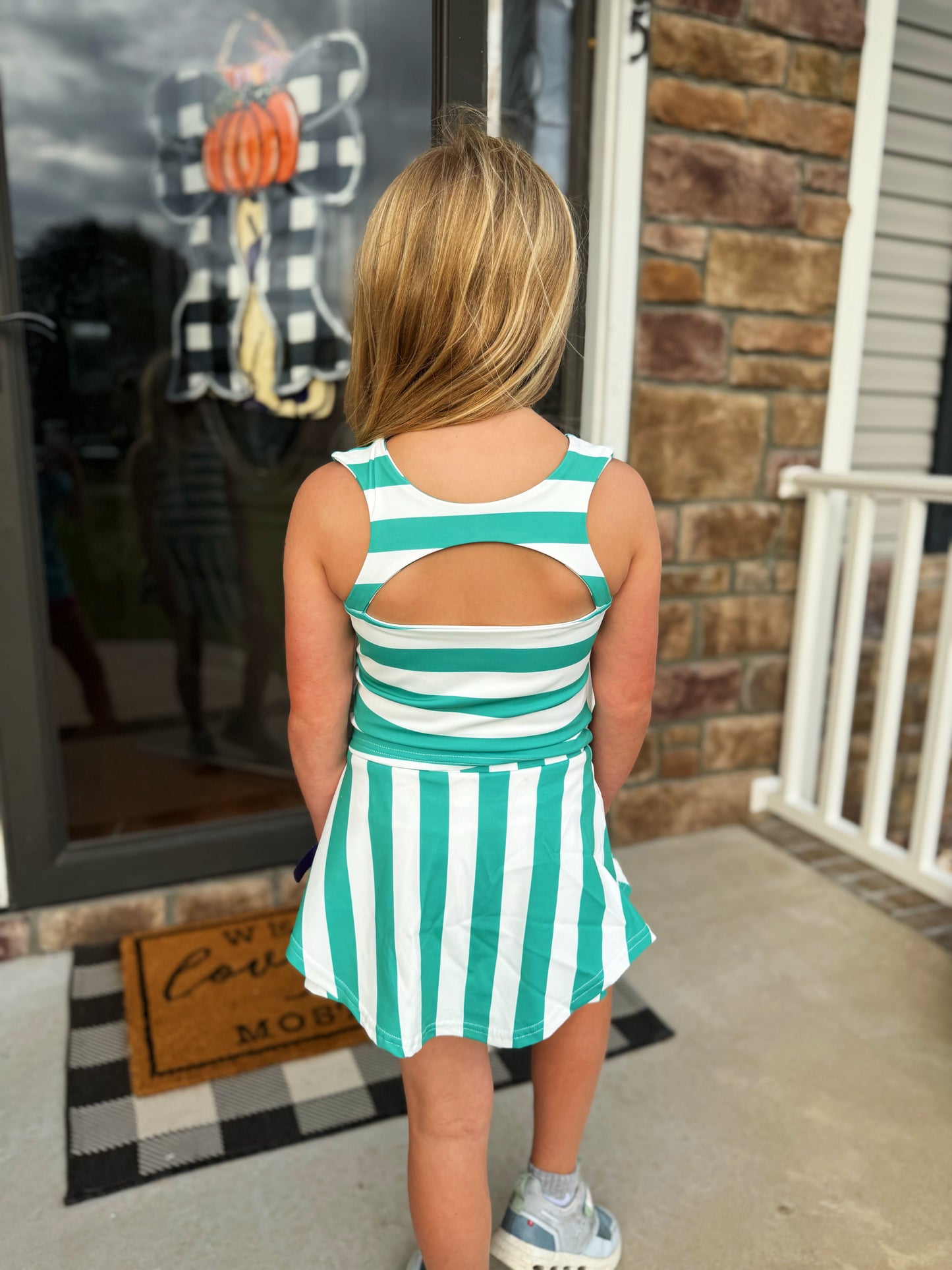 RTS: STRIPE SKORT SET