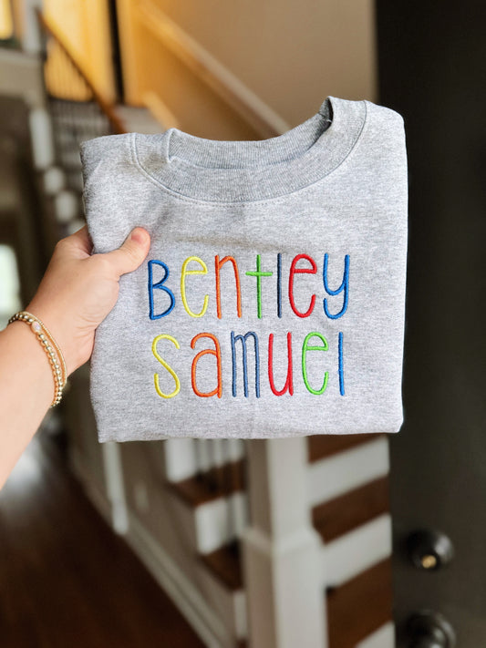 BOY RAINBOW THEME CREWNECK - ETA 4 WEEKS