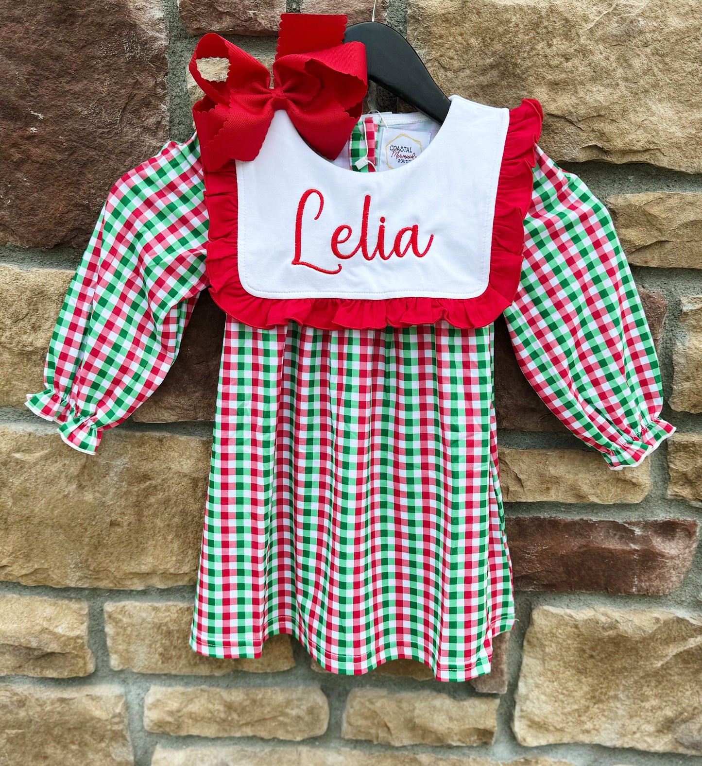 RTS: CHRISTMAS PLAID DRESS