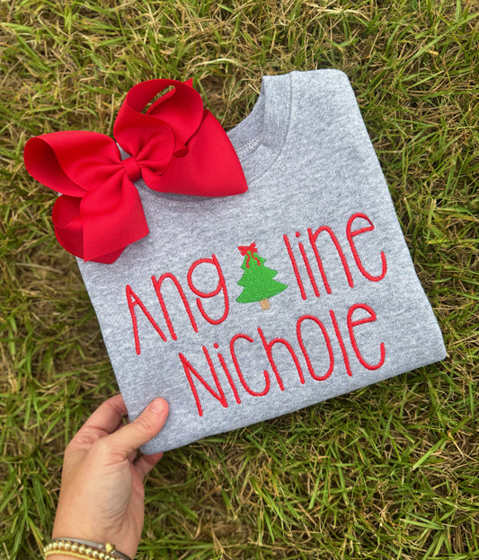 CHRISTMAS TREE MINI FILL CREWNECK - ETA 4 WEEKS