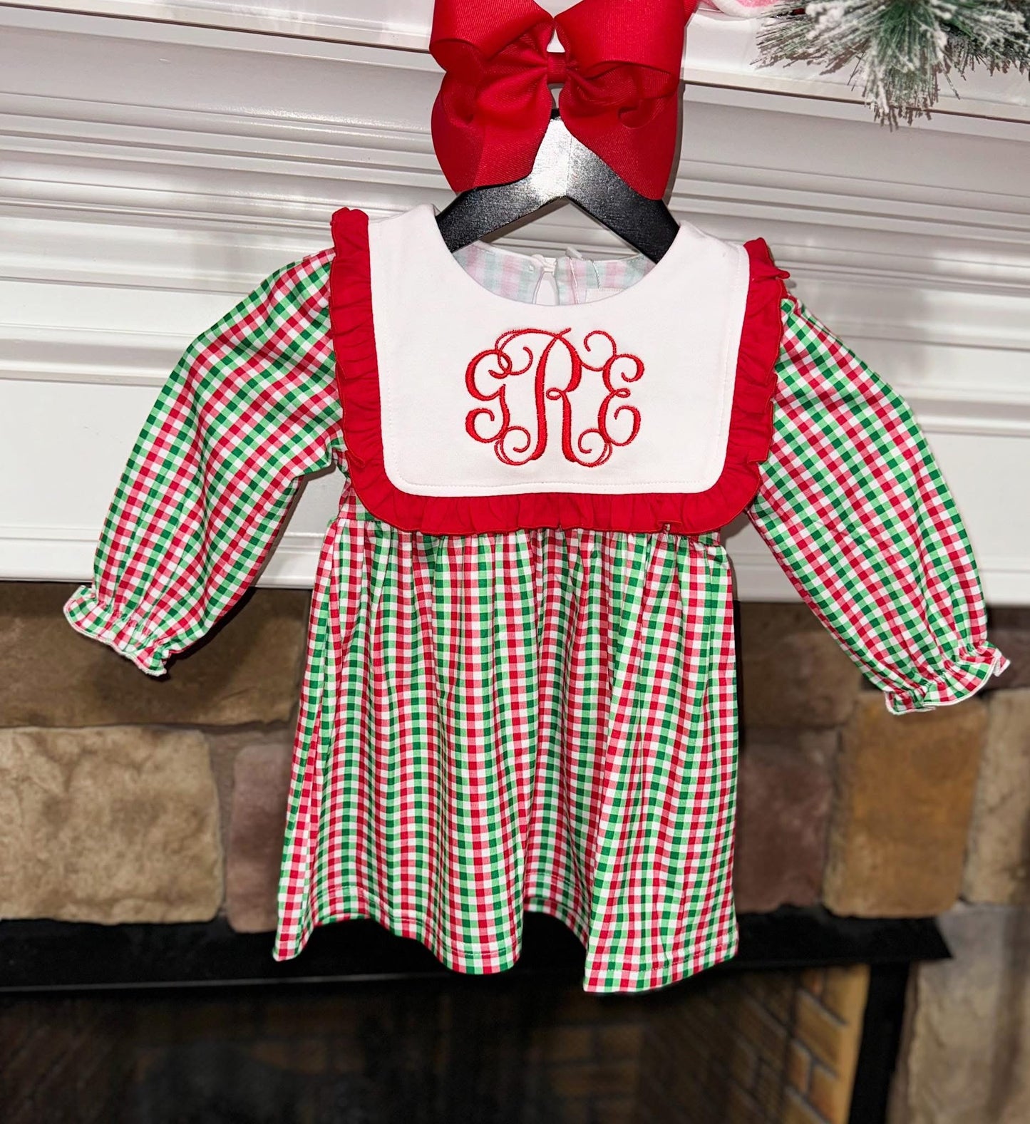 RTS: CHRISTMAS PLAID DRESS