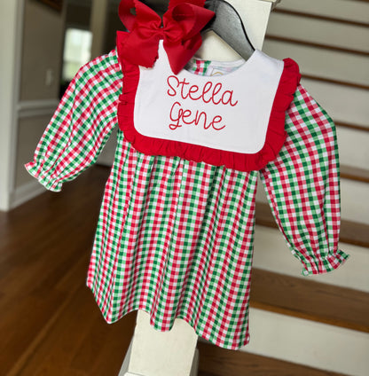 RTS: CHRISTMAS PLAID DRESS
