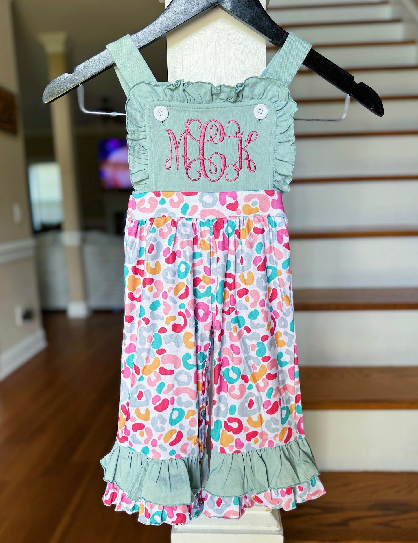 RTS: MULTI COLOR LEOPARD JUMPSUIT