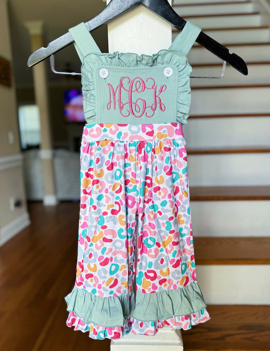 RTS: MULTI COLOR LEOPARD JUMPSUIT