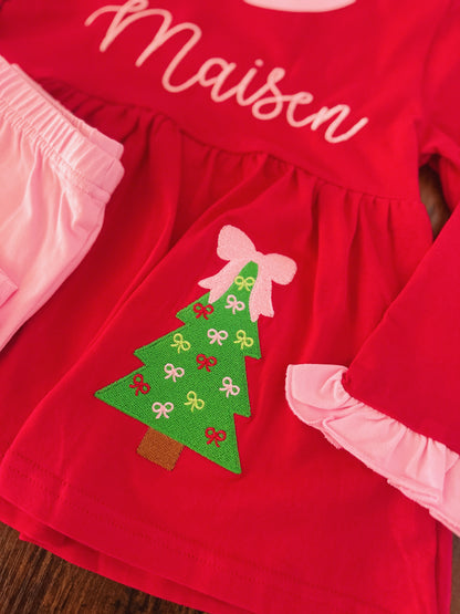 RTS: CHRISTMAS EMBROIDERY BOW SET