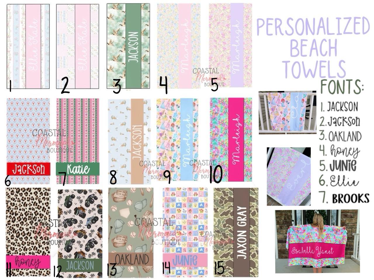 Personalized Beach Towel