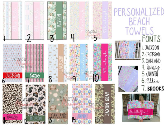 Personalized Beach Towel