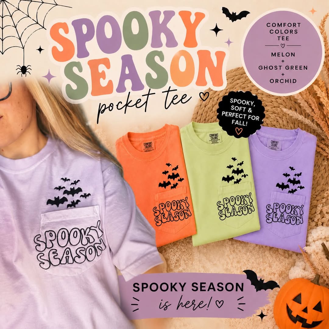 SPOOKY SEASON POCKET TEES