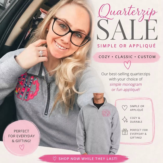 QUARTER ZIP SALE